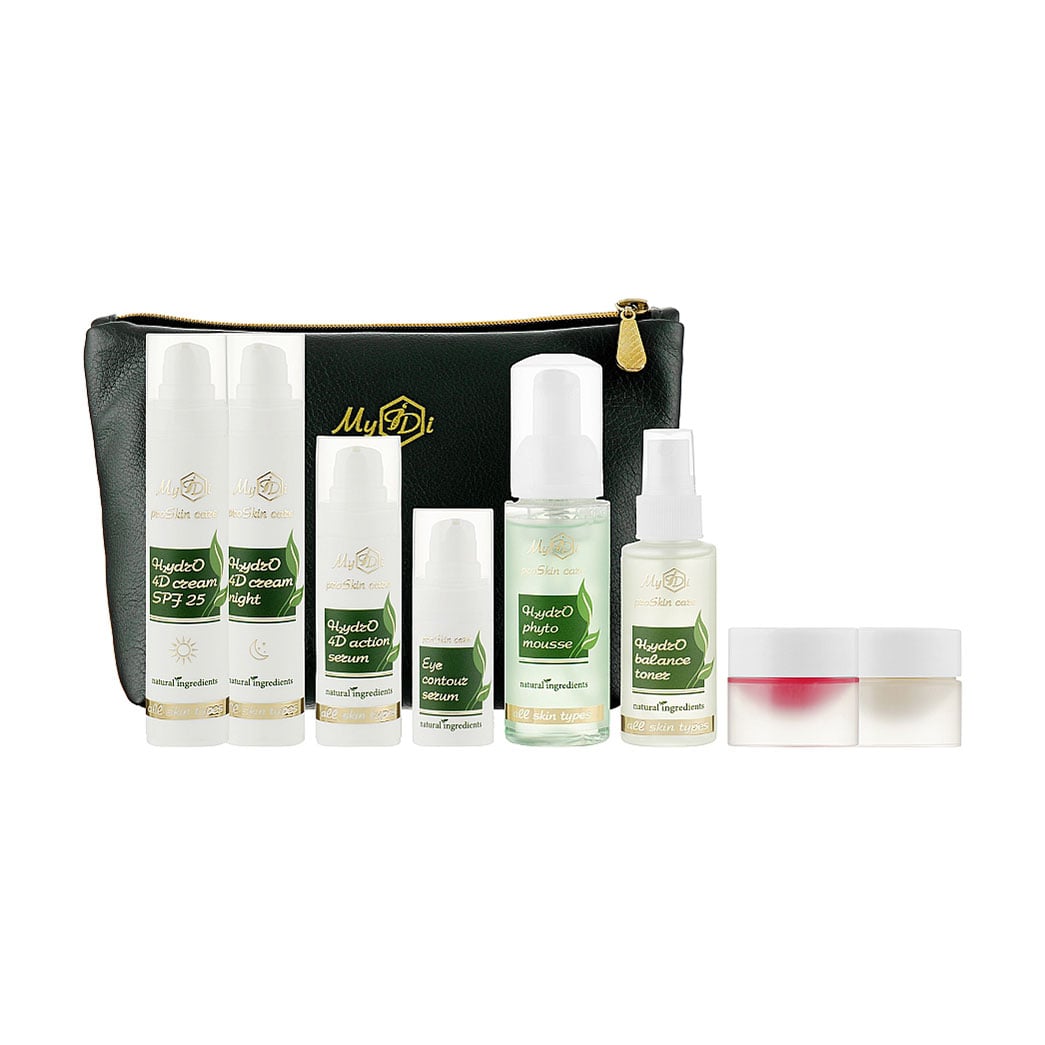 Набір щоденного догляду для обличчя MyIDi Beauty H2ydrO Kit для сухої та нормальної шкіри, 9 предметів